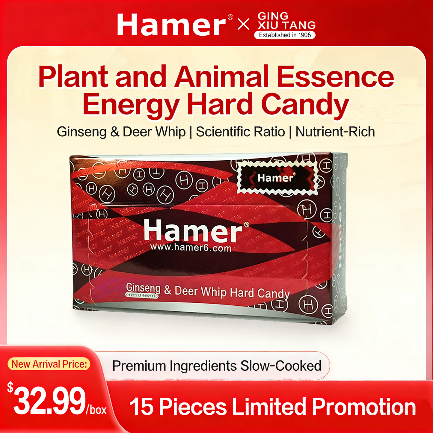 Official Hamer Energy Candy from Malaysia | Hanma Energy Candy, Hummer Candy for Men's Tonic - 30 Capsules